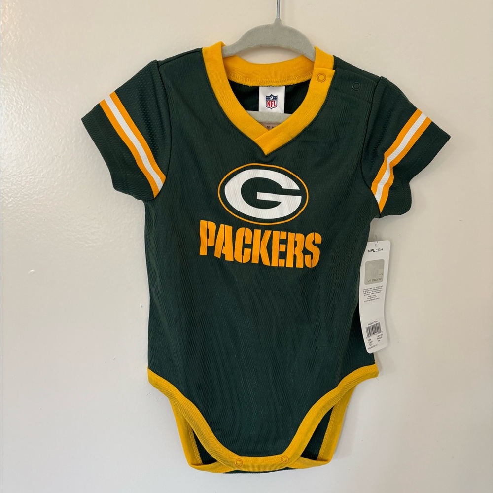Packers Jersey Onesie NWT